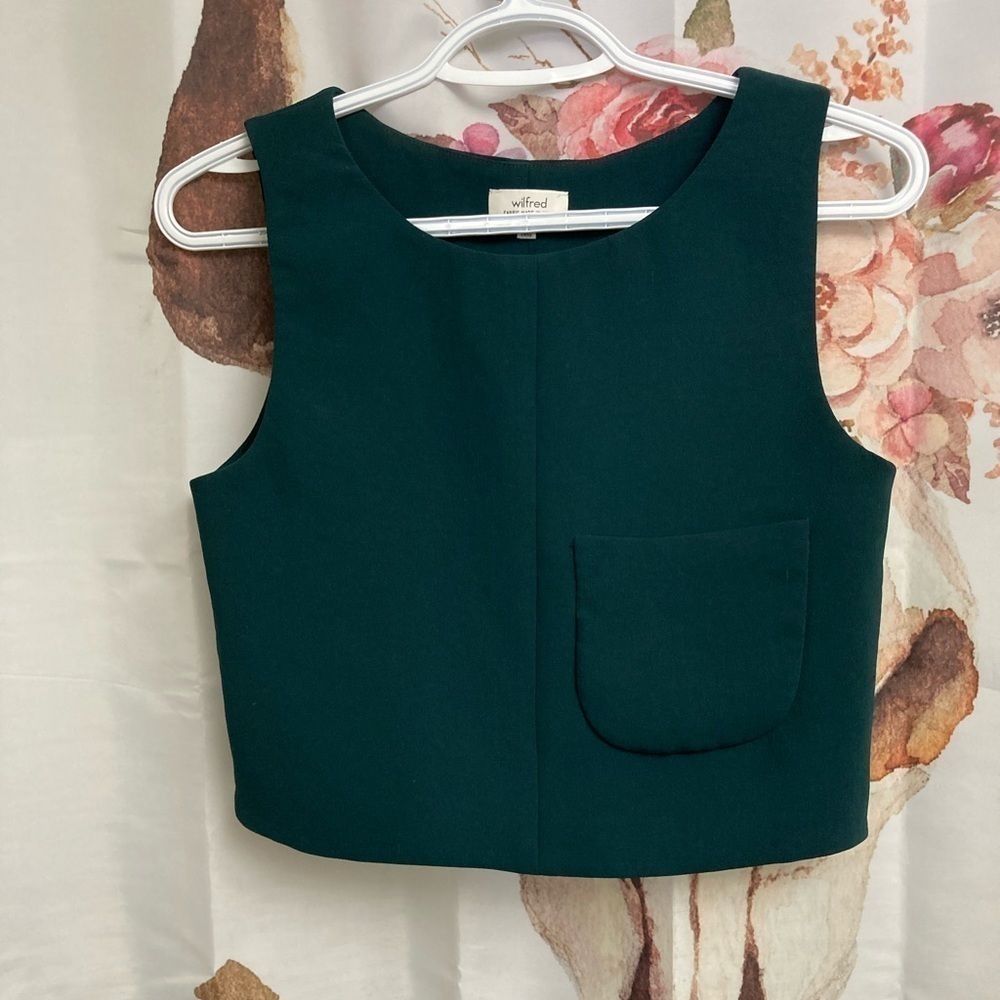 XXS green Wilfred cropped top​​​​​​​​​​​​